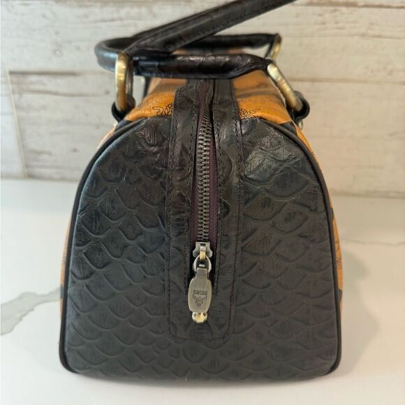 Authentic MCM Cognac Boston Style Bag - Picture 3 of 13